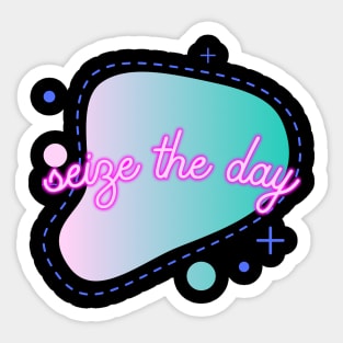 seize the day logo Sticker